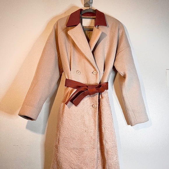 Drome shearling and lamb leather coat - Picture 1 of 7